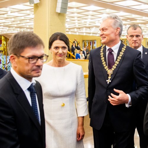 G. Nausėdos priesaikos ceremonija Seime  © G. Skaraitienės, I. Gelūno / Fotobanko nuotr.