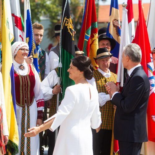 Miestų ir miestelių vėliavų pagerbimo ceremonija  © I. Gelūno / Fotobanko nuotr.