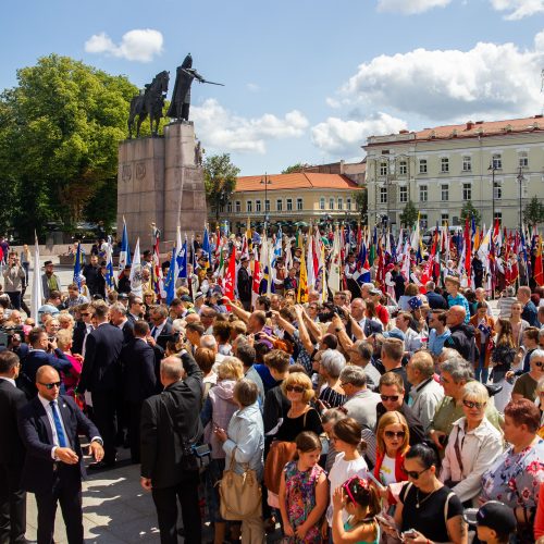 Miestų ir miestelių vėliavų pagerbimo ceremonija  © I. Gelūno / Fotobanko nuotr.