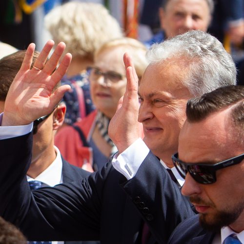 Miestų ir miestelių vėliavų pagerbimo ceremonija  © I. Gelūno / Fotobanko nuotr.