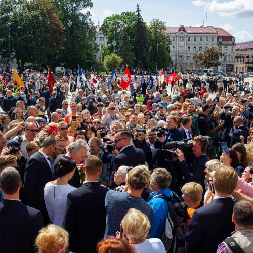 Miestų ir miestelių vėliavų pagerbimo ceremonija  © I. Gelūno / Fotobanko nuotr.