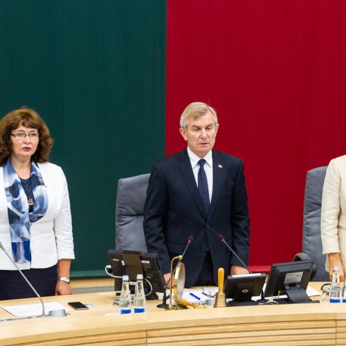 Pirmasis Seimo rudens sesijos posėdis  © P. Peleckio / Fotobanko nuotr.