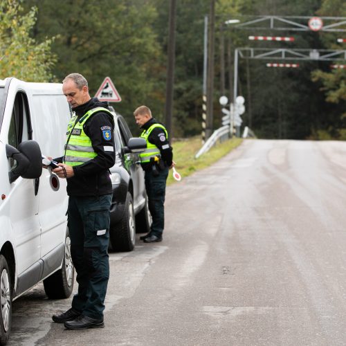 Prie geležinkelio pervažų – policijos akcija  © I. Gelūno / Fotobanko nuotr.