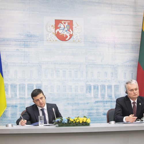 Ukrainos prezidento vizitas Lietuvoje  © R. Dačkaus / Prezidentūros, P. Peleckio / Fotobanko nuotr.