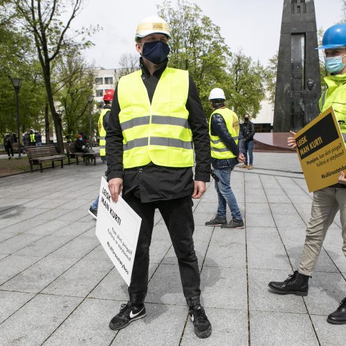 Kultūros bendruomenės protestas „Kultūros statybos“  © P. Peleckio / Fotobanko nuotr.