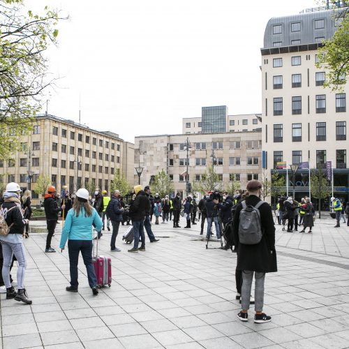 Kultūros bendruomenės protestas „Kultūros statybos“  © P. Peleckio / Fotobanko nuotr.