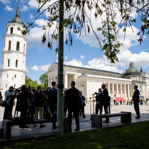 Akcija „Padėkok mokytojui – duok penkis“  © I. Gelūno / Fotobanko nuotr.