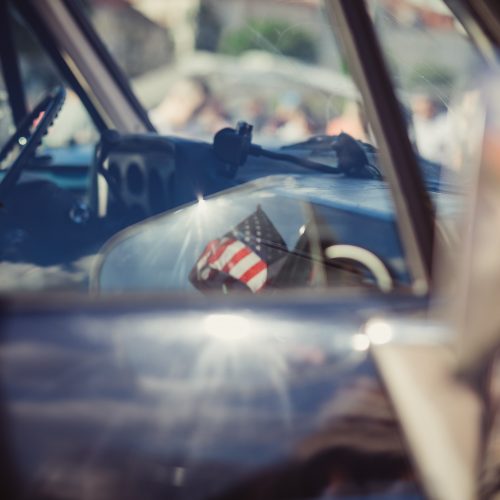 Senovinių amerikietiškų automobilių paroda Rotušės aikštėje  © I. Gelūno / Fotobanko nuotr.