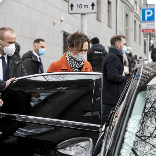 Skiepytis atvyko Seimo pirmininkė  © P. Peleckio / Fotobanko nuotr.