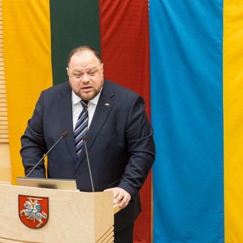 Lietuvoje vieši Rados pirmininkas R. Stefančiukas  © P. Peleckio / BNS nuotr.