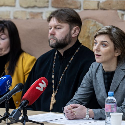 Lietuvos stačiatikių arkivyskupijos atstovų spaudos konferencija  © P. Peleckio / BNS nuotr.