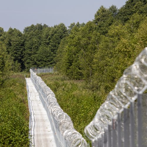 Ministrė A. Bilotaitė lankėsi Pūškų užkardoje  © P. Peleckio / BNS nuotr.