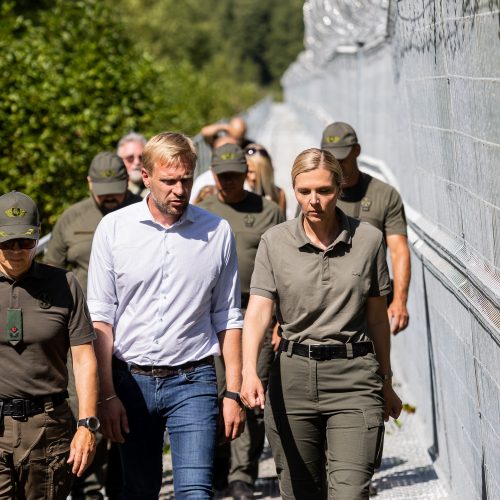 Ministrė A. Bilotaitė lankėsi Pūškų užkardoje  © P. Peleckio / BNS nuotr.