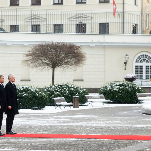 Rumunijos prezidento vizitas Lietuvoje  © Ž. Gedvilos / BNS, R. Dačkaus / Prezidentūros nuotr.