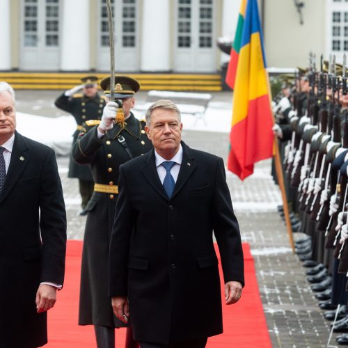 Rumunijos prezidento vizitas Lietuvoje  © Ž. Gedvilos / BNS, R. Dačkaus / Prezidentūros nuotr.