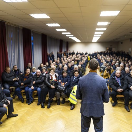 Vilniuje – viešojo transporto vairuotojų streikas  © Ž. Gedvilos, I. Gelūno / BNS nuotr.