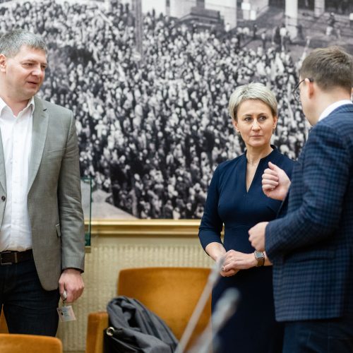 Darbo partijos frakcija susitiko su generaline prokurore  © L. Balandžio / BNS nuotr.