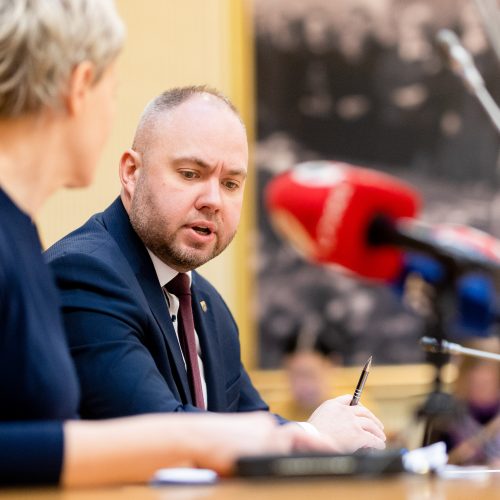 Darbo partijos frakcija susitiko su generaline prokurore  © L. Balandžio / BNS nuotr.