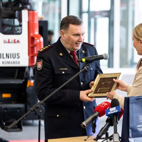 Rekonstruotas Vilniaus priešgaisrinės gelbėjimo valdybos pastatas  © Ž. Gedvilos / BNS nuotr.