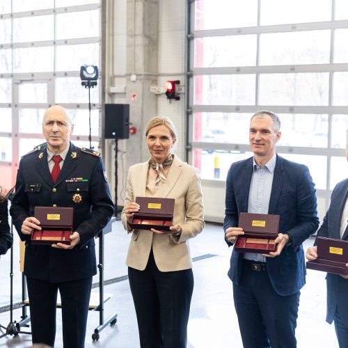 Rekonstruotas Vilniaus priešgaisrinės gelbėjimo valdybos pastatas  © Ž. Gedvilos / BNS nuotr.