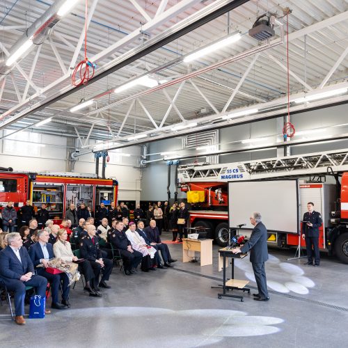 Rekonstruotas Vilniaus priešgaisrinės gelbėjimo valdybos pastatas  © Ž. Gedvilos / BNS nuotr.
