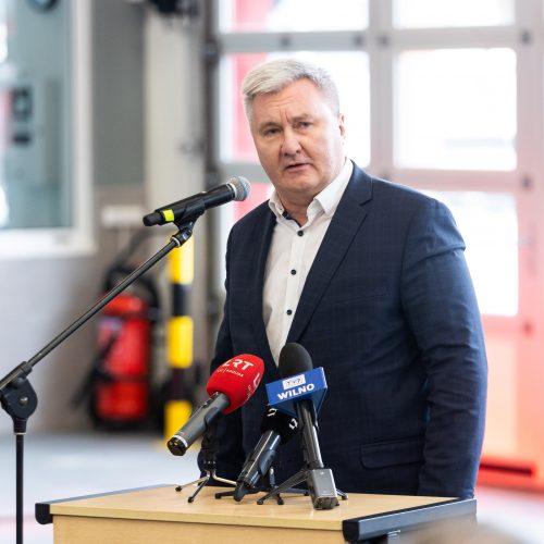 Rekonstruotas Vilniaus priešgaisrinės gelbėjimo valdybos pastatas  © Ž. Gedvilos / BNS nuotr.