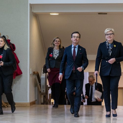 Švedijos premjero vizitas Lietuvoje  © P. Peleckio / BNS nuotr.