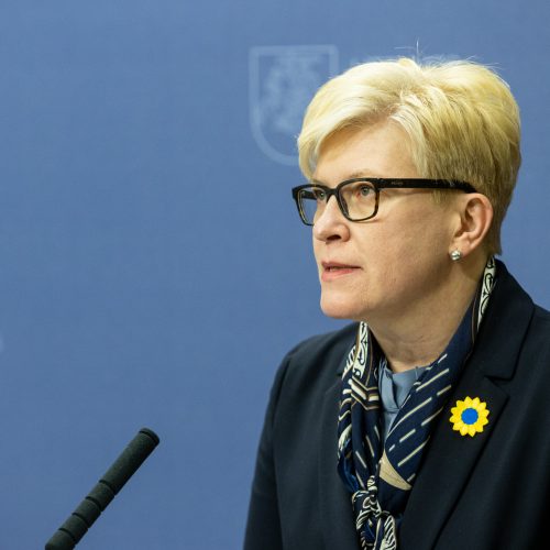 Švedijos premjero vizitas Lietuvoje  © P. Peleckio / BNS nuotr.