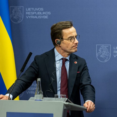 Švedijos premjero vizitas Lietuvoje  © P. Peleckio / BNS nuotr.