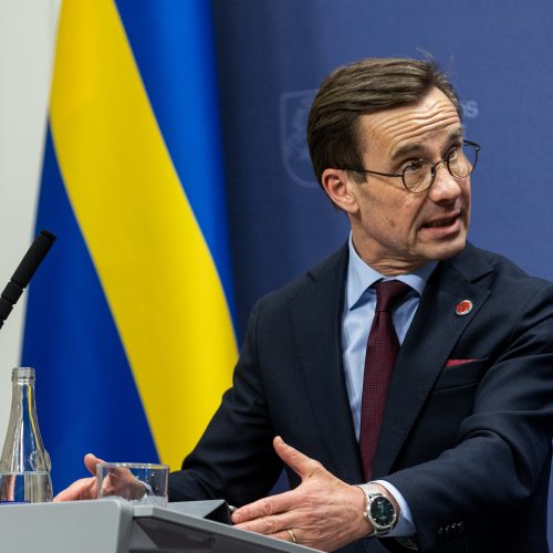 Švedijos premjero vizitas Lietuvoje  © P. Peleckio / BNS nuotr.