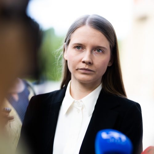 Organizacijos „Tušti narvai“ spaudos konferencija  © G. Skaraitienės / BNS nuotr.