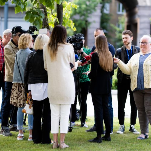 Organizacijos „Tušti narvai“ spaudos konferencija  © G. Skaraitienės / BNS nuotr.