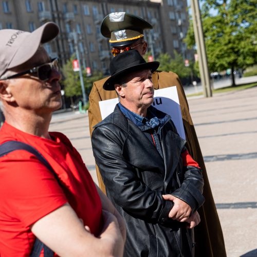 Ūkininkų protestas prie Seimo  © P. Peleckio / BNS nuotr.