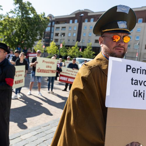 Ūkininkų protestas prie Seimo