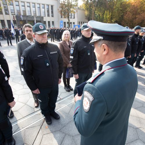 Policijos šventė Kaune  © V. Šulinsko nuotr.