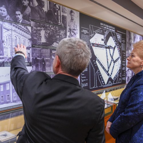 Prezidentė lankosi Judaikos tyrimų institute YIVO  © Roberto Dačkaus / Prezidentūros nuotr.