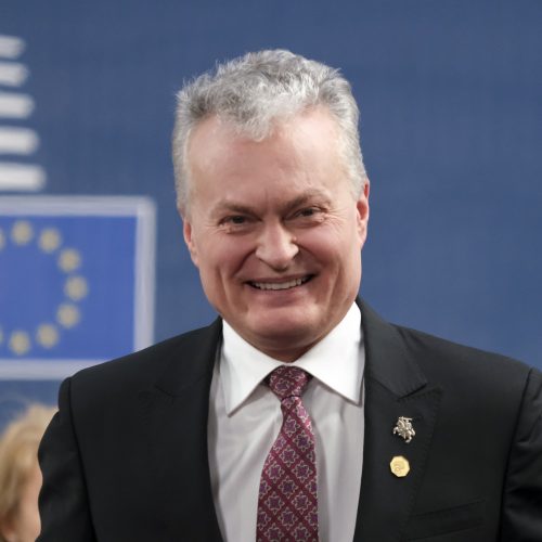 G. Nausėda – ES viršūnių susitikime  © R. Dačkaus / Prezidentūros nuotr.