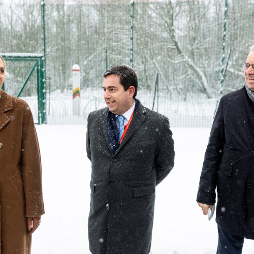 Ministrų vizitas Baltarusijos pasienyje  © Ž. Gedvilos / BNS nuotr.