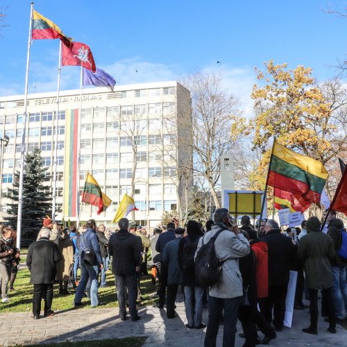 Protesto akcija prieš cenzūrą LRT  © D. Labučio / ELTOS nuotr.