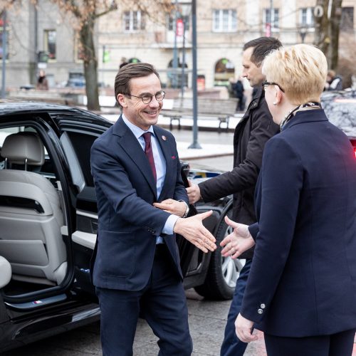 Švedijos premjero vizitas Lietuvoje  © P. Peleckio / BNS nuotr.