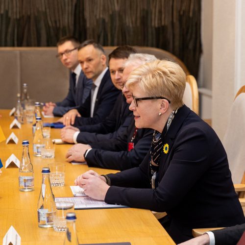 Švedijos premjero vizitas Lietuvoje  © P. Peleckio / BNS nuotr.