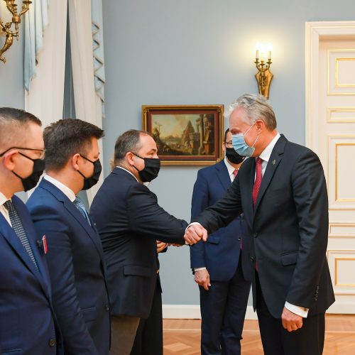 G. Nausėda susitiko su Lenkijos premjeru  © R. Dačkaus / Prezidentūros nuotr.