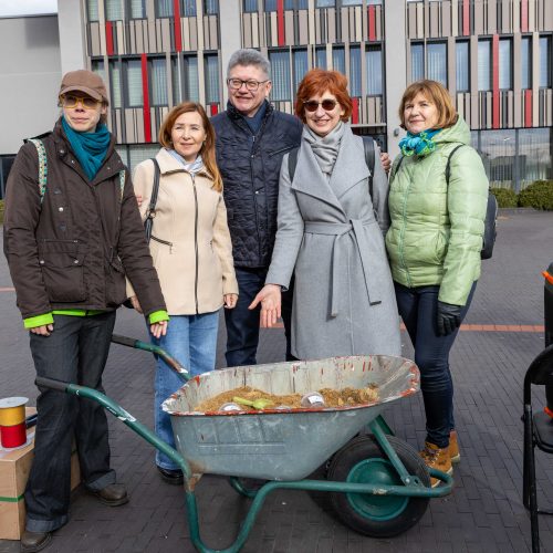 Piketas prieš karjerą Pakarklės miške  © Aurimo Barkausko nuotr.