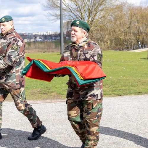 20 metų – kartu su NATO <span style=color:red;>(vėliavos pakėlimas Kaune)</span>  © Aurimo Barkausko, Kauno m. savivaldybės, Regimanto Zakšensko nuotr.