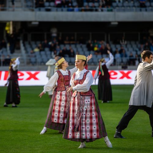  Pasaulio futbolo legendų rungtynės su legendiniais Lietuvos futbolininkais  © T. Biliūno/BNS nuotr.