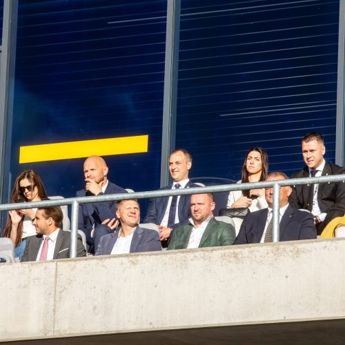 Pasaulio futbolo legendų rungtynės su legendiniais Lietuvos futbolininkais  © T. Biliūno/BNS nuotr.