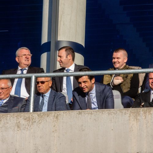  Pasaulio futbolo legendų rungtynės su legendiniais Lietuvos futbolininkais  © T. Biliūno/BNS nuotr.