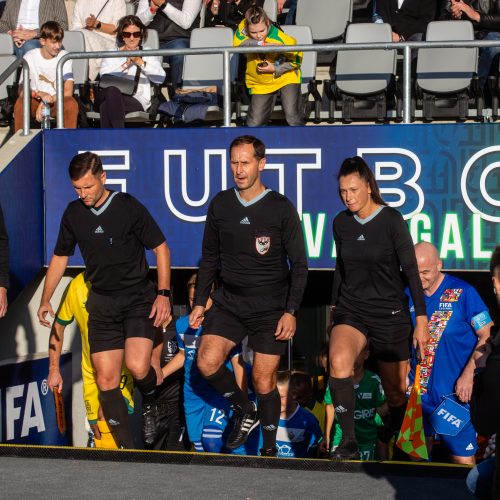  Pasaulio futbolo legendų rungtynės su legendiniais Lietuvos futbolininkais  © T. Biliūno/BNS nuotr.