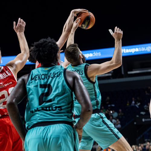  LKL: „Wolves“ – Mažeikių „M Basket“  © P. Peleckio / BNS nuotr.