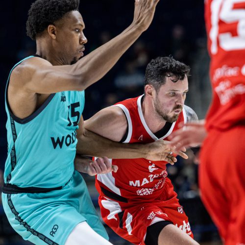  LKL: „Wolves“ – Mažeikių „M Basket“  © P. Peleckio / BNS nuotr.